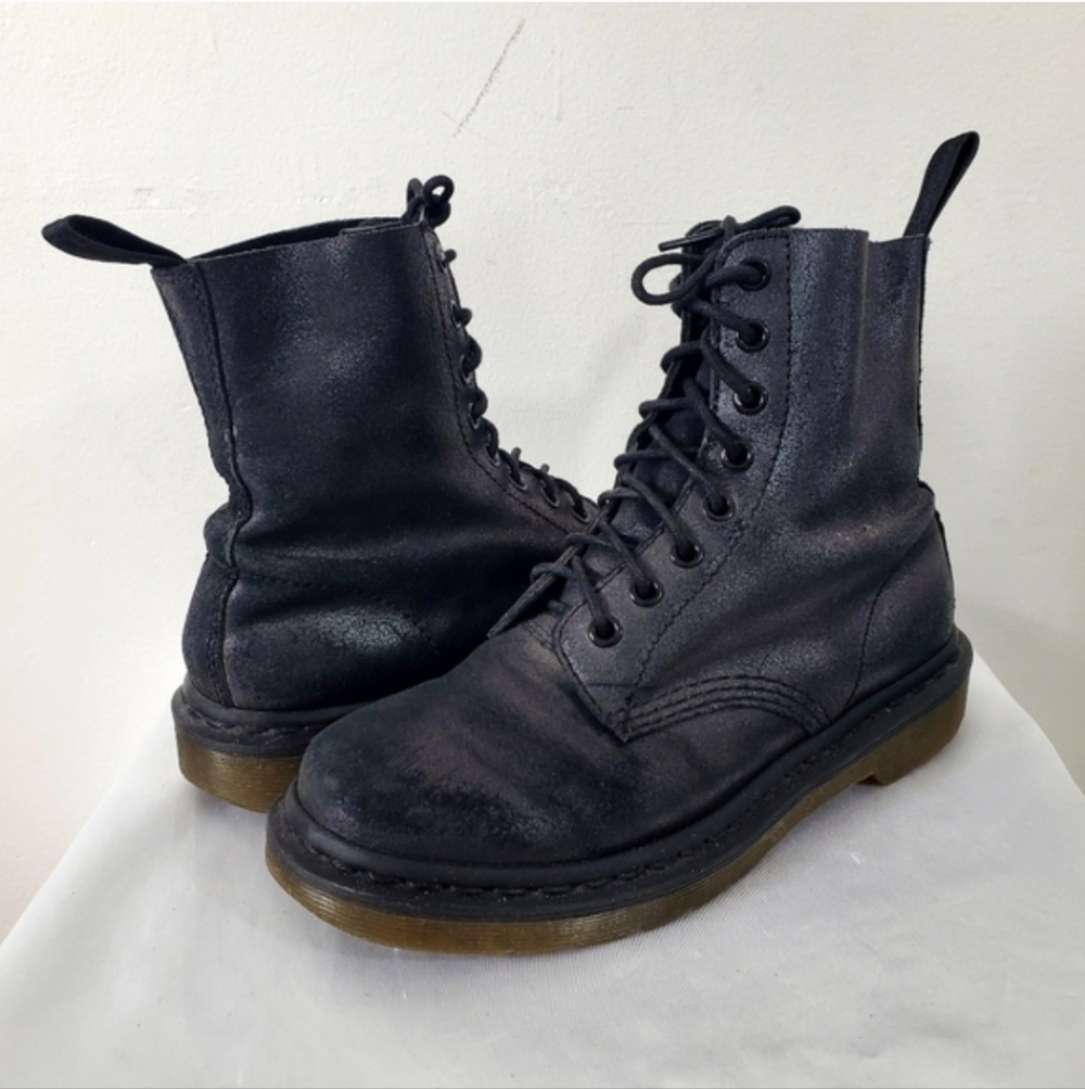 Dr. Martens Pascal Metallic Glitter Lace Up Boots